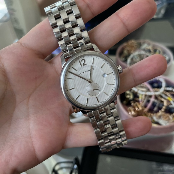 Burberry Silver Stainless Steel Watch - Picture 1 of 2